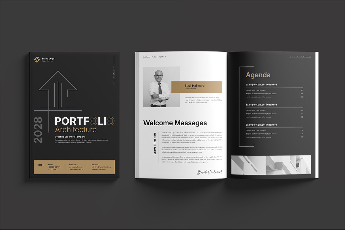 Architecture Portfolio Template, a Brochure Template by Cleffon_Graphic_Studio (Photo 2 of 9)