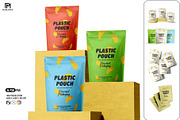 Plastic Stand-Up Pouch Mockup Set, a Packaging Mockup by pixelmock (Thumbnail 1 of 19)