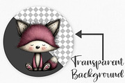 Whimsical Baby Animal Clipart Bundle, an Illustration by Canvas Craft (Thumbnail 2 of 7)