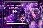 PROCREATE MAGIC SHINE & GLITTER, a Brush Add-On by AlexandraArt (Thumbnail 1 of 14)