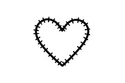 Stitched Heart Silhouette Vector Bun, an Illustration by Designs_River (Thumbnail 27 of 41)