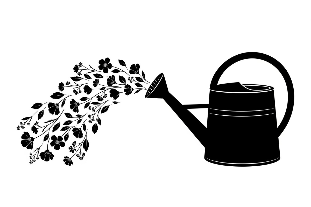 Floral Watering Can Design Bundle, an Illustration by Gaye Art (Photo 15 of 31)
