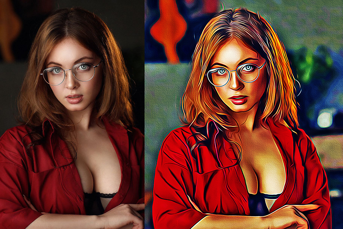 Realistic Oil Painting Art, an Action Add-On by U_Design (Photo 6 of 11)