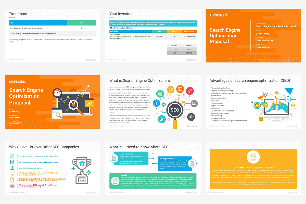 Top Digital Marketing Proposals PPT, a Presentation Template by SlideSalad (Photo 14 of 32)