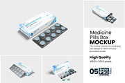 Medicine Pills Box Mockup, a Product Mockup by bimockup (Thumbnail 1 of 6)
