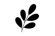 Botanical Leaf Silhouette Bundle, an Illustration by Creativeshirt (Thumbnail 17 of 51)