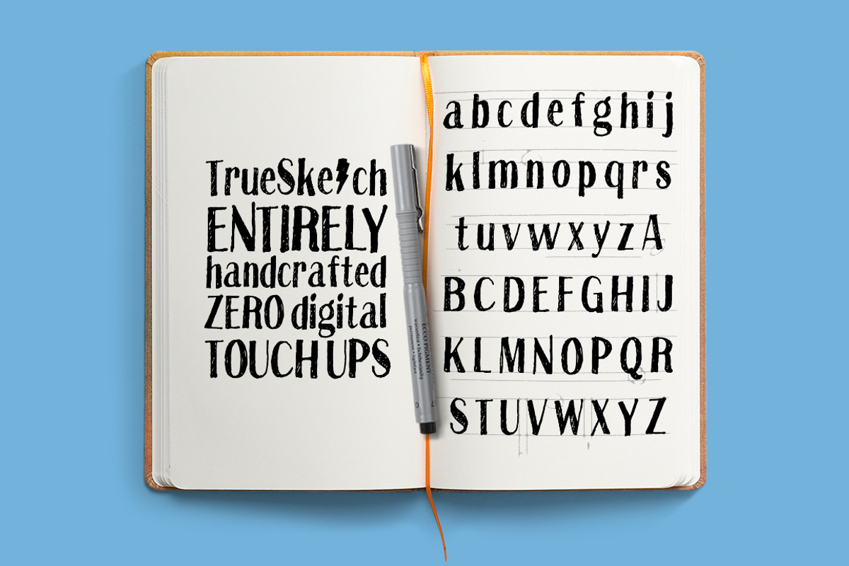 Truesketch + Bonus Ornament Font preview 6