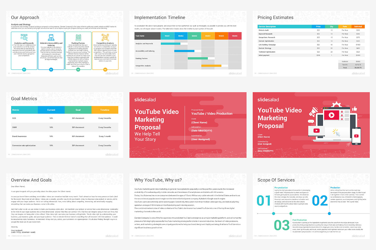 Top Digital Marketing Proposals PPT, a Presentation Template by SlideSalad (Photo 16 of 32)