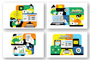 10 Remote Team Collaboration, a Technology Illustration by denayunebgt (Thumbnail 3 of 4)