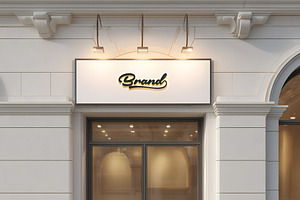 Logo Mockup Modern Facade Sign, a Product Mockup by GenesisCreativeCo