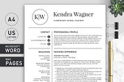 Resume/CV | Teacher, a Resume Template by Klamp Studio (Thumbnail 1 of 8)