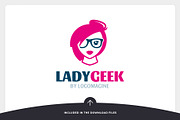 Lady Geek Logo Template, a Branding & Logo Template by LOGOMAGINE (Thumbnail 5 of 16)