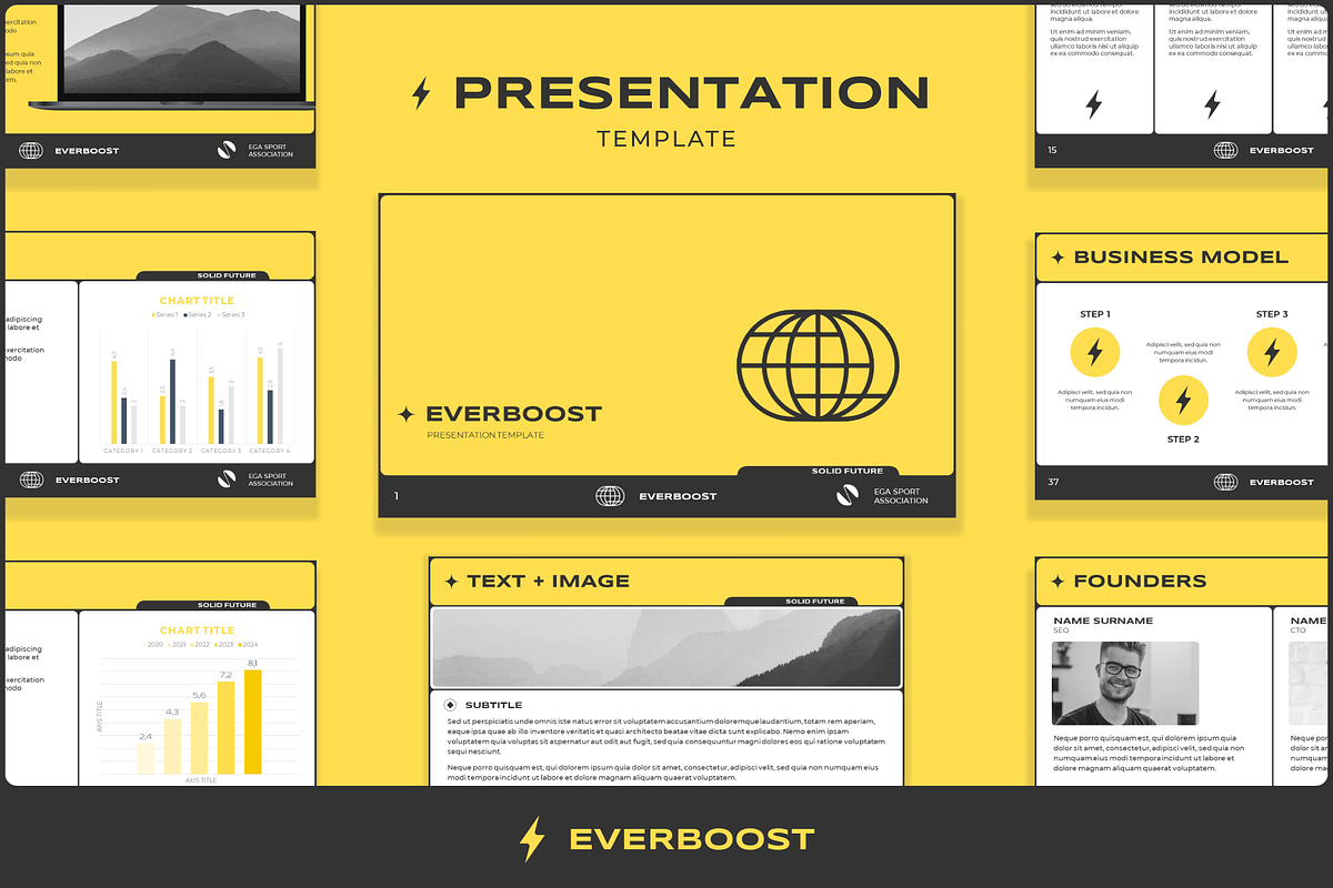 Presentation Template Business Plan, a Presentation Template by Aure Design (Photo 1 of 7)