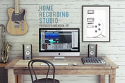 Home Recording Studio Mockup Bundle, a Mac Mockup by Bobboz Store (Thumbnail 1 of 11)