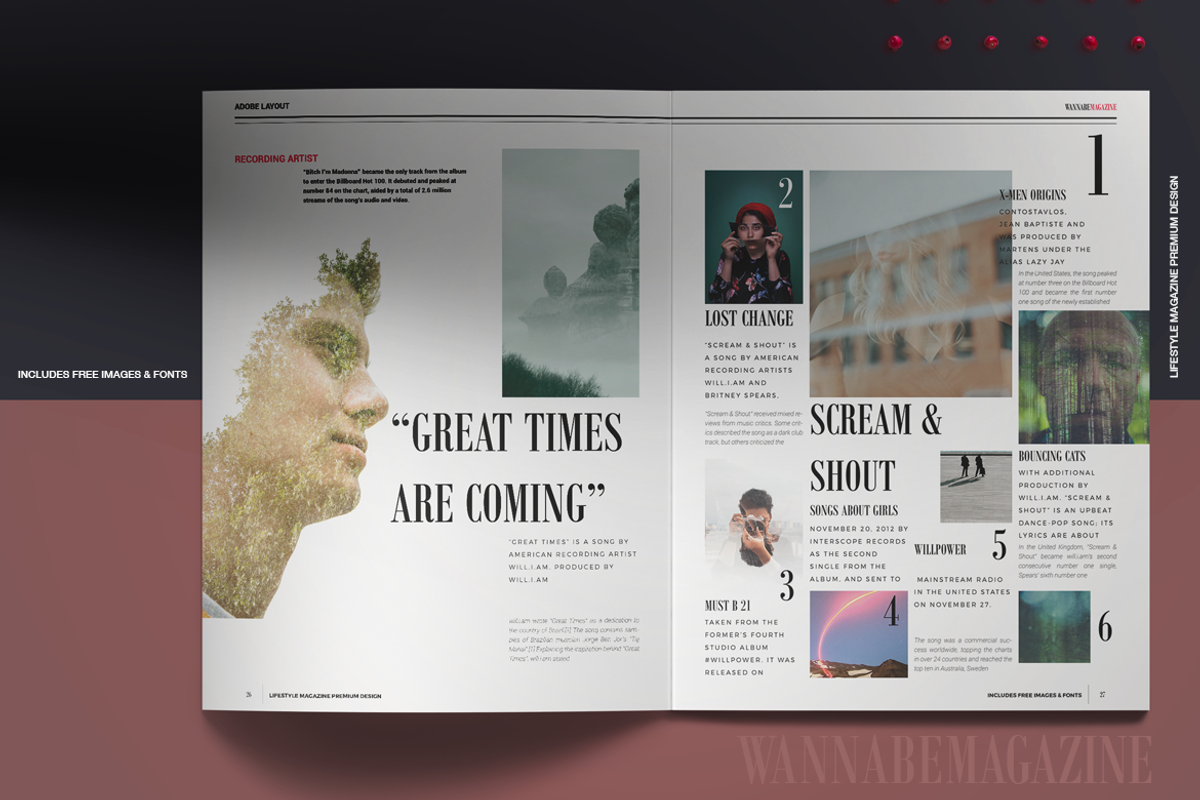 WANNABE magazine, a Magazine Template by Boris Cupac (Photo 16 of 21)
