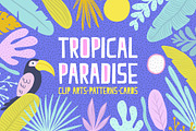 Tropical Paradise Set, an Illustration by Bosotochka♥Art (Thumbnail 1 of 9)
