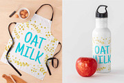 Oat Milk logo watercolor design, a Branding & Logo Template by PatapovaVika (Thumbnail 5 of 7)