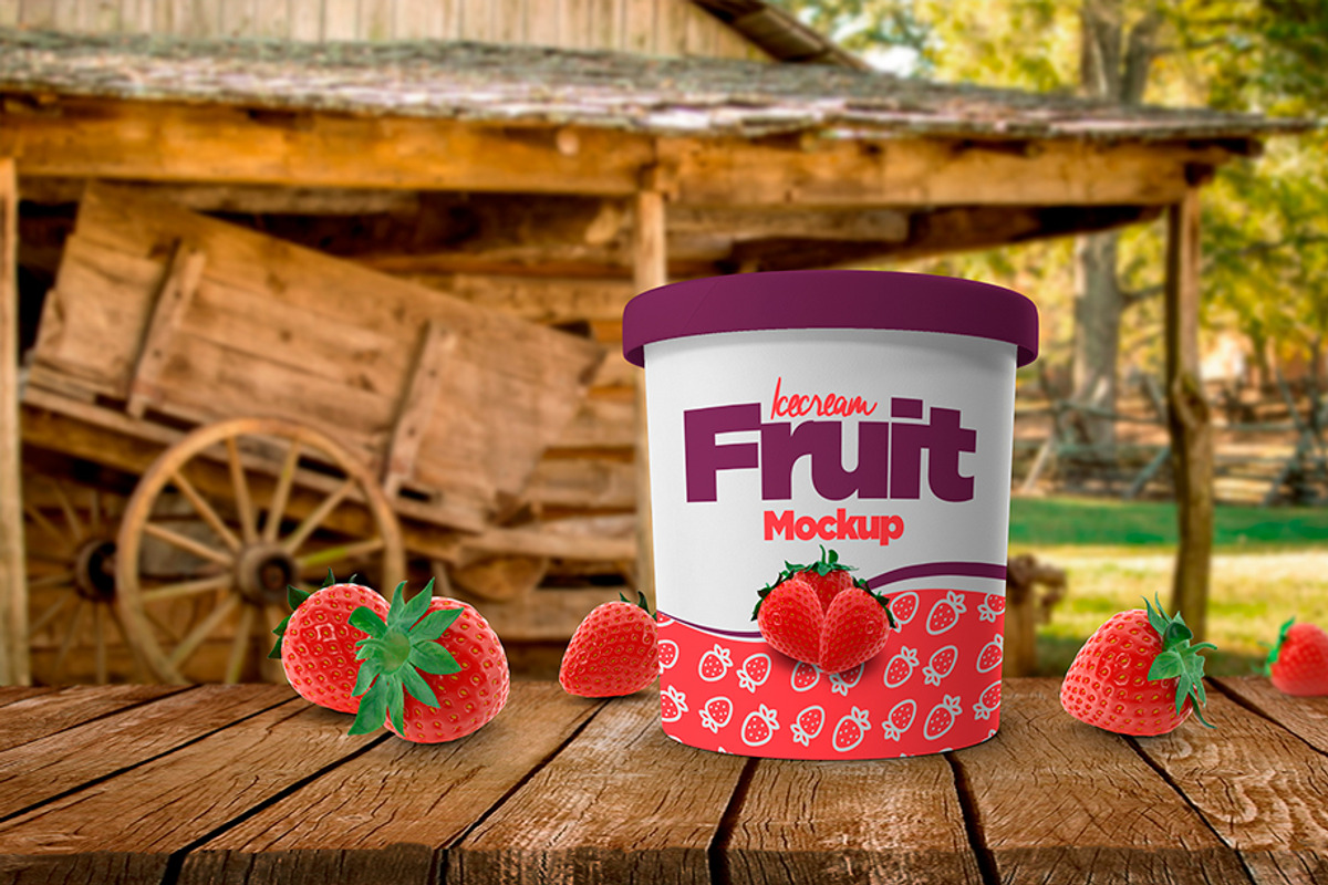Ice Cream Cup Mockup, a Cups & Container Mockup by rogeriomarcos (Photo 6 of 15)