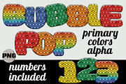 Bubble Pop Fidget Alphabet PNG Set, an Object Graphic by AlexandHer Digital Art (Thumbnail 1 of 5)