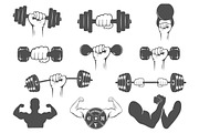 Fitness gym icons, a Graphic by Tomass2015 (Thumbnail 2 of 7)