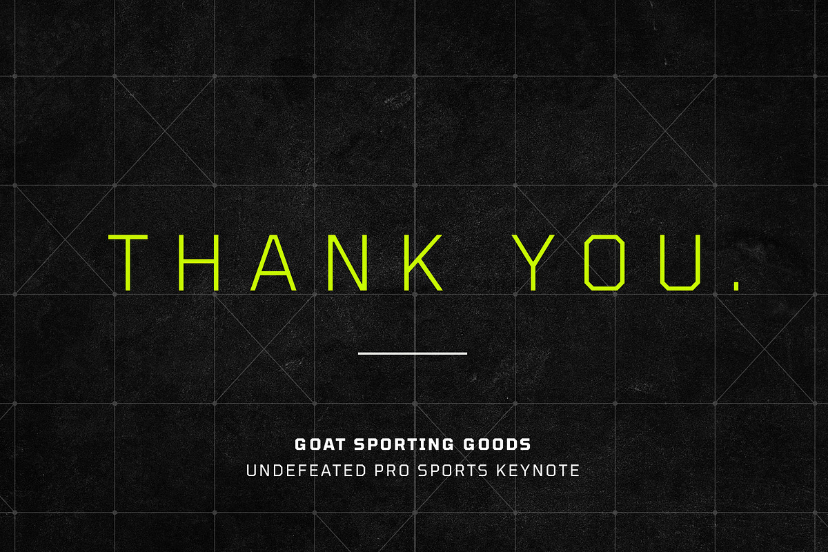 UNDEFEATED - PRO SPORTS KEYNOTE PACK, a Presentation Template by GOAT Design Co. (Photo 12 of 12)