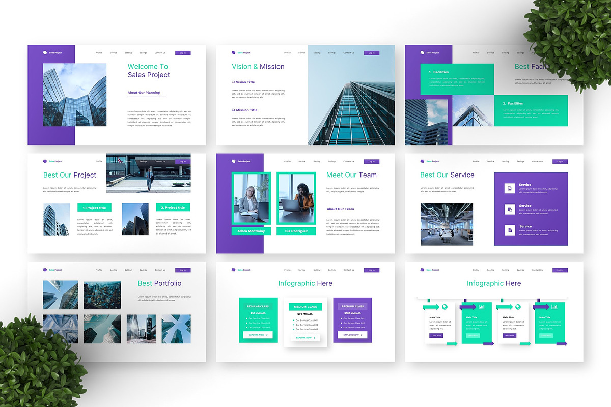Sales Project - Business Keynote preview 3