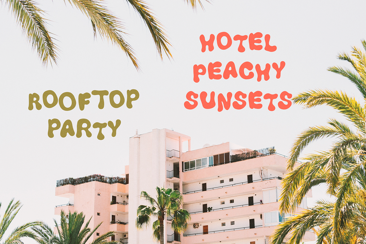 Happy & Groovy Retro Playful Display, a Font by Kaya Fonts (Photo 7 of 29)