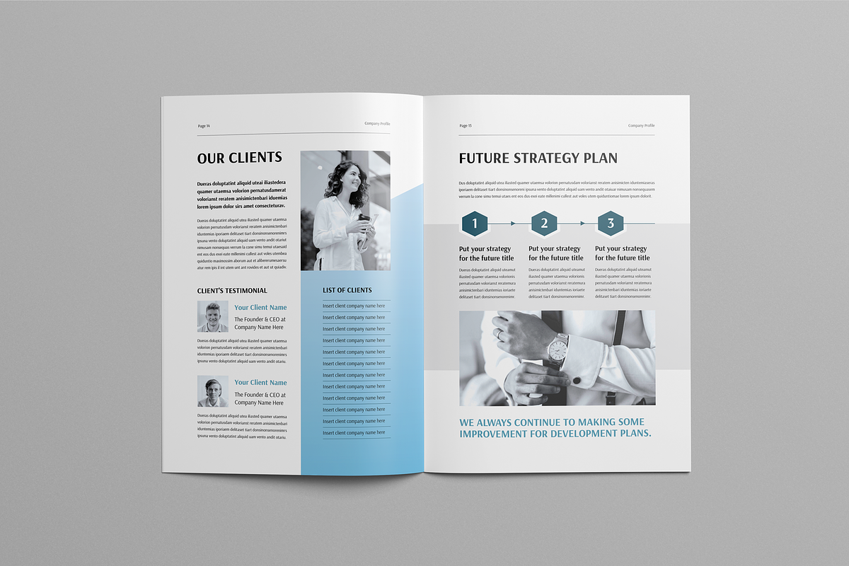 Company Profile Template, a Brochure Template by Leaflove (Photo 8 of 10)