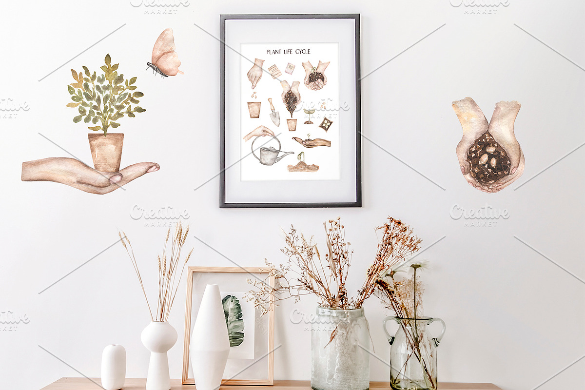 Watercolor Garden Collection, a Work Illustration by MayaNavits (Photo 8 of 13)