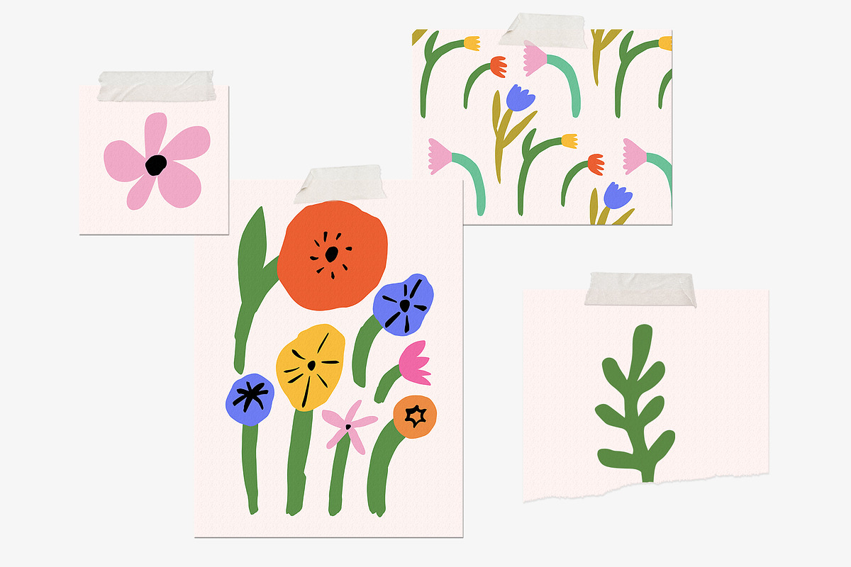 FLOWER MARKET 3 Graphics Bundle, a Pattern Graphic by Katerina Osa (Photo 4 of 23)