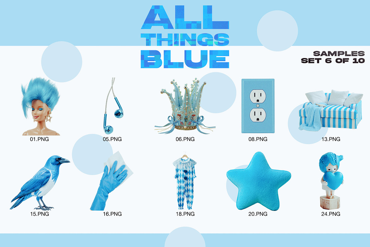 ALL THINGS BLUE: 250 PNG Elements, an Object Graphic by Megan Aili Designs (Photo 8 of 16)