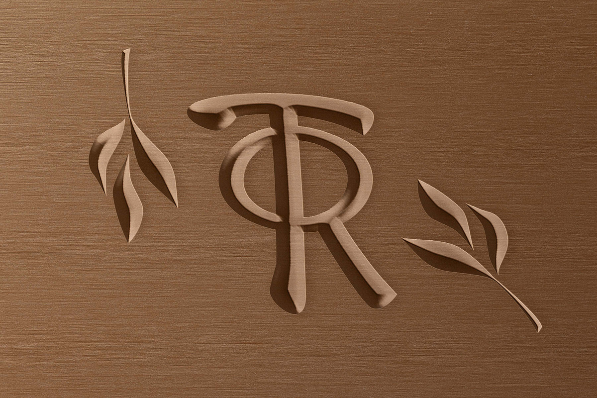 Carved Wood Logo Mockup Template, a Mockup by Trot