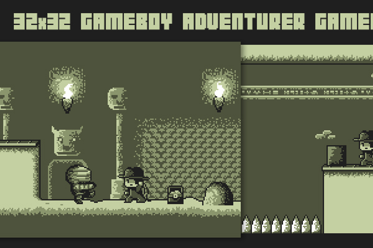 Spelunking Gameboy Pack 3, a Graphic by Fassous game assets (Photo 1 of 5)
