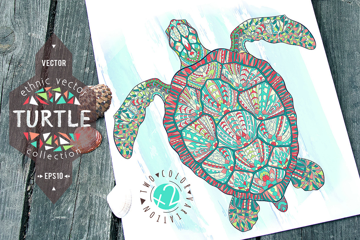 Ethnic Collection: Turtle, an Animal Illustration by ArtoJoy (Photo 1 of 5)