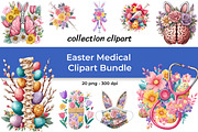 Easter Medical Clipart Bundle, a Seasonal Illustration by InkyQueenArt (Thumbnail 1 of 6)