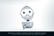 World Gamer Logo, a Branding & Logo Template by BMACHINA Labs. (Thumbnail 3 of 6)