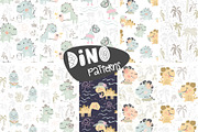 Dinosaurs on the beach. Kids vector, an Animal Illustration by MeadowFox (Thumbnail 6 of 10)