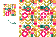 Spring Geometric Floral Pattern, a Pattern Graphic by ItsReksita Pattern (Thumbnail 3 of 10)