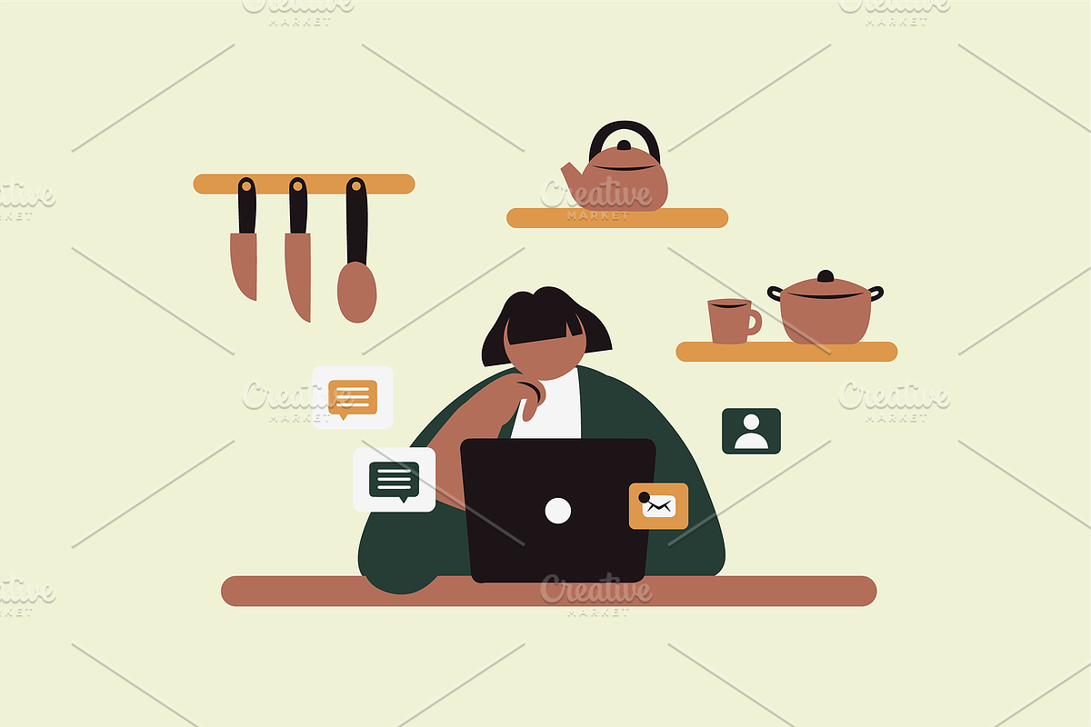Workaholic Life Illustration, a Work Illustration by Jump Studio (Photo 5 of 10)