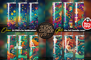 24 Strbcks Tumbler Wraps | 24 design, a Background Graphic by Asaelv Shop! (Thumbnail 3 of 7)