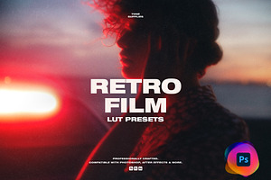 Retro Film LUT Presets Photoshop, a Preset Add-On by TONE SUPPLIES