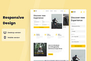 Adventure Travel Web Design, a Wireframe Template by INSPR STD (Thumbnail 4 of 6)