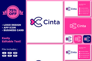 Letter C Love Heart Romance Logo, a Branding & Logo Template by ika trisiana