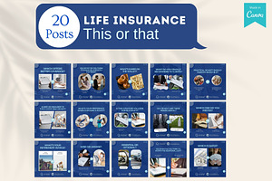 220 Life Insurance Canva Templates