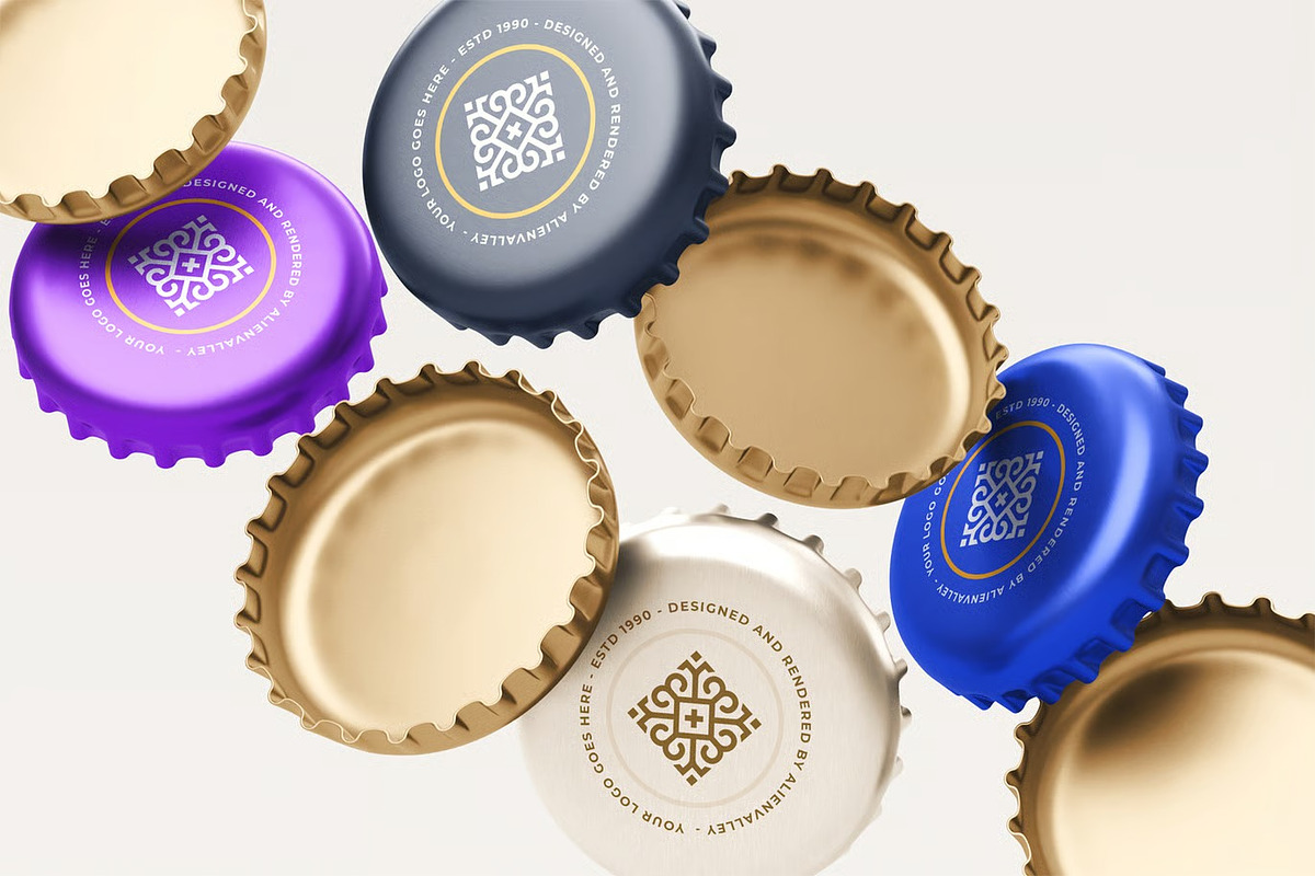 Bottle Cap Mockup, a Product Mockup by zpackcreative (Photo 2 of 5)