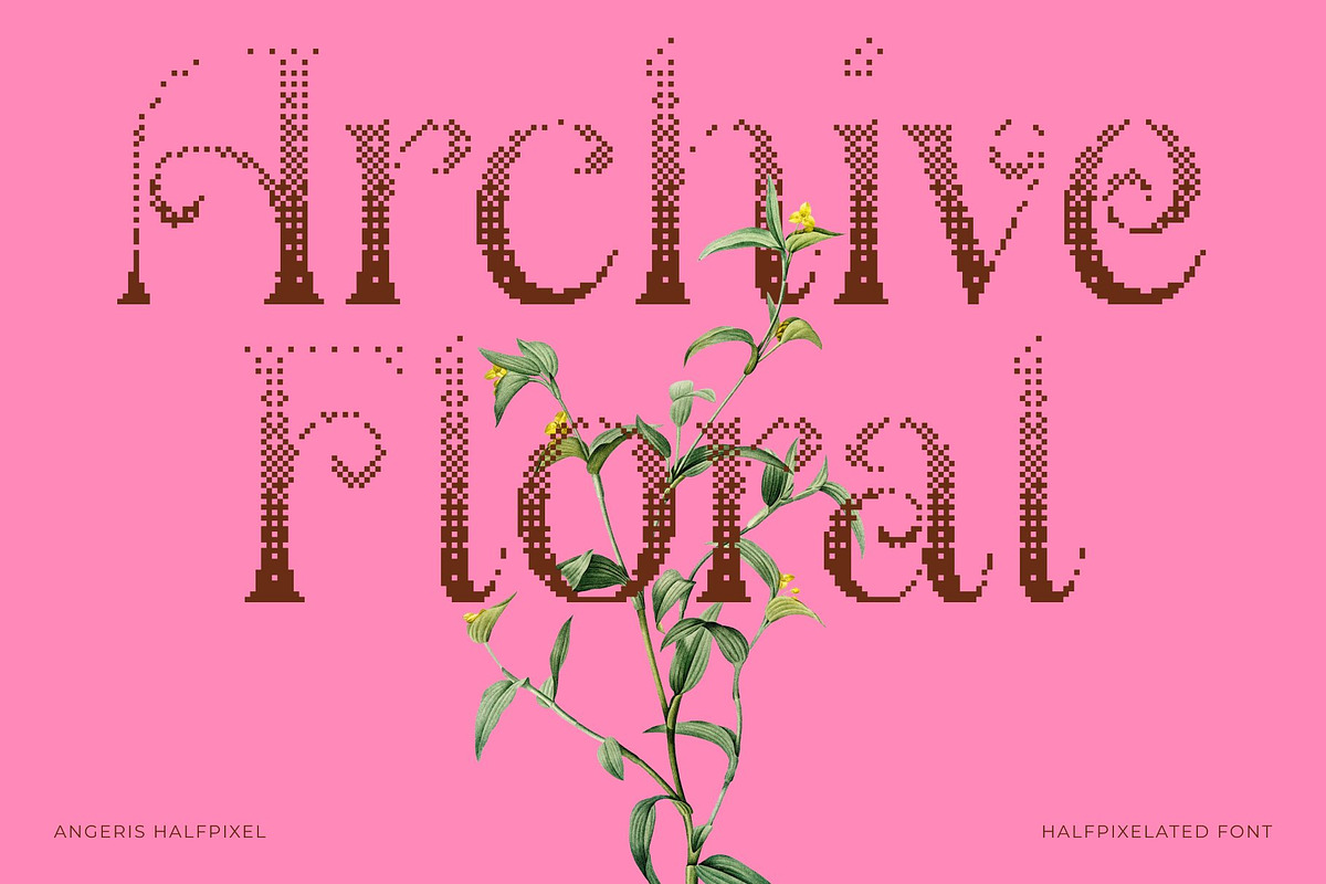 Angeris Halfpixel, a Serif Font by Craft Supply Co. (Photo 6 of 8)