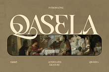 Qasela - Retro Stylish Serif Font