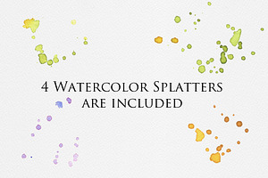 Wildflowers Watercolor Clip Art