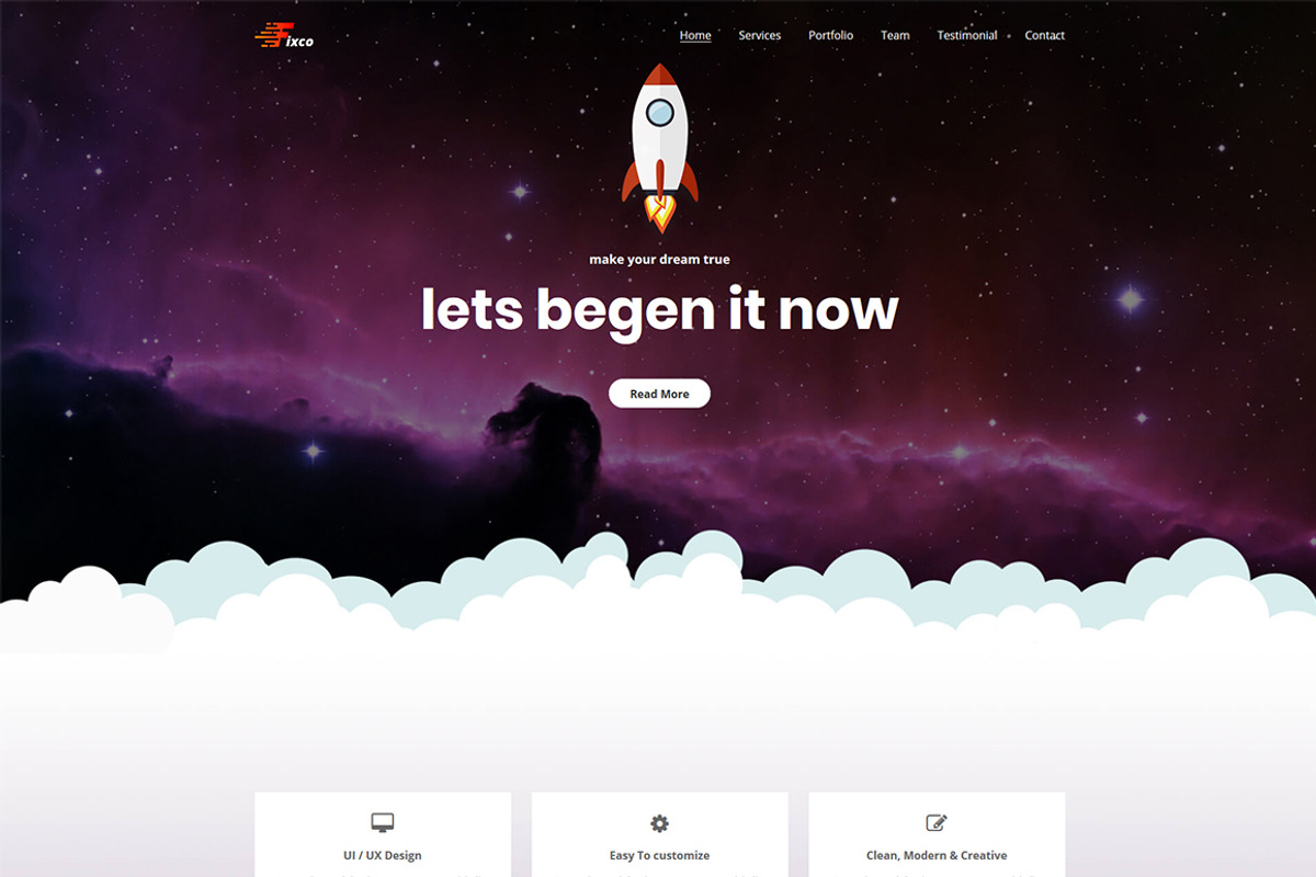 Multipurpose HTML Template - Fixco, a Bootstrap Template by HasThemes (Photo 1 of 4)