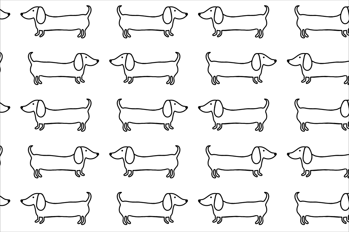 Dachshund patterns and illustrations, a Pattern Graphic by bigmomentsdesign (Photo 10 of 13)